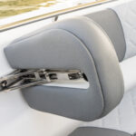 Retractable bow seat backrest - back