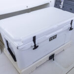 65 quart Yeti cooler with slide-out system