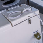 Pressurized fresh water sink & shower - 13 gal.