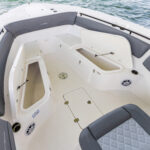 Dual insulated fish boxes forward with drain
