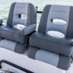 LeBroc helm seating with flip-up arms and bolsters