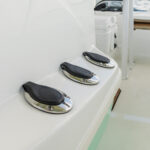 Built-in console rod holders