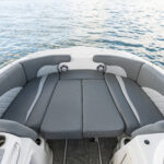 Bow chaise seating with filler cushions