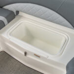 Large aft underseat storage spaces