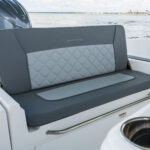 Rear folding bench seat