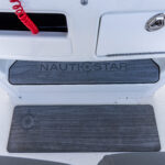 Built-in console footrests with anti-fatigue mats