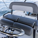 Premium helm bench seats with leaning bolsters