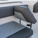 Retractable bow chaise lounge backrests