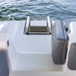 Easy-access platform walkway with bolstered door