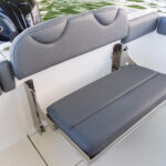 Offshore models (non-"L" Legacy models) feature a folding transom seat