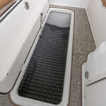 Underdeck storage for skis and wakeboards